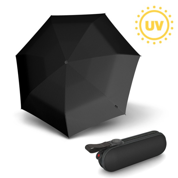 크닙스 X1 5단 접이식 우산 블랙 (7 Ribs) (양산겸용)