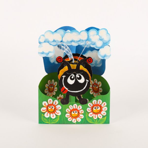 산토로 꿀벌 3D 입체카드