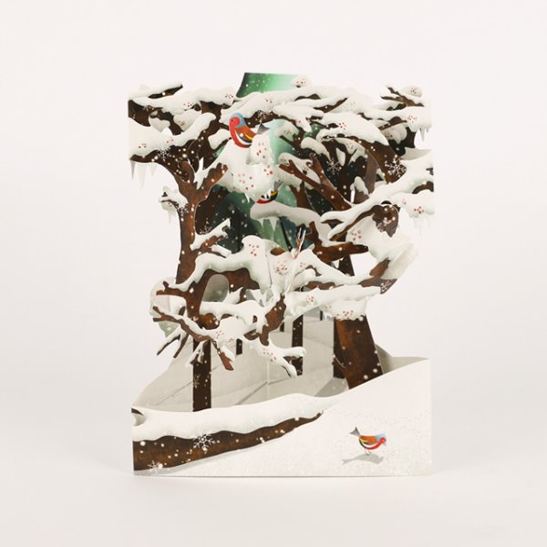산토로 나무숲 3D 입체카드